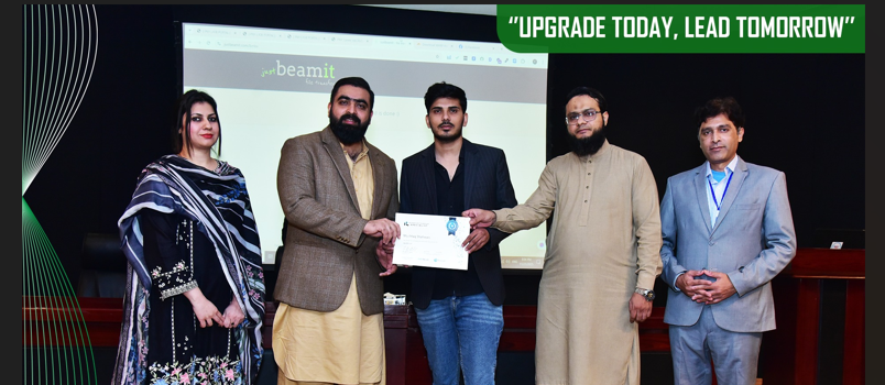 Shahwaiz Mushtaq Award Ceremony Recognition - Upgrade Today, Lead Tomorrow
